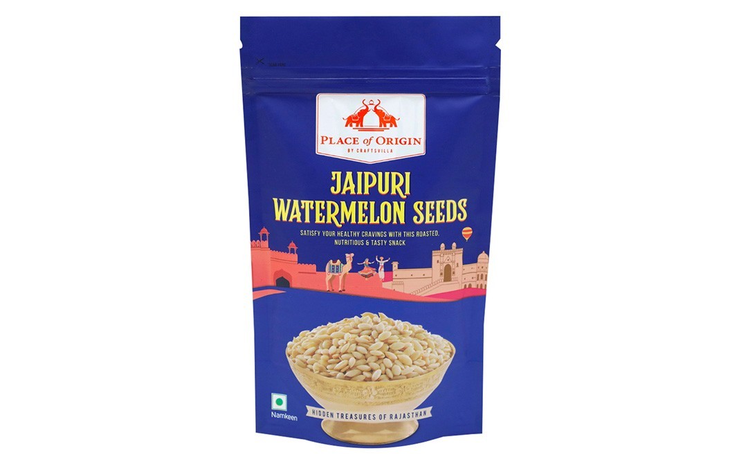 Place of Origin Jaipuri Watermelon Seeds, Roasted Namkeen   Pack  140 grams